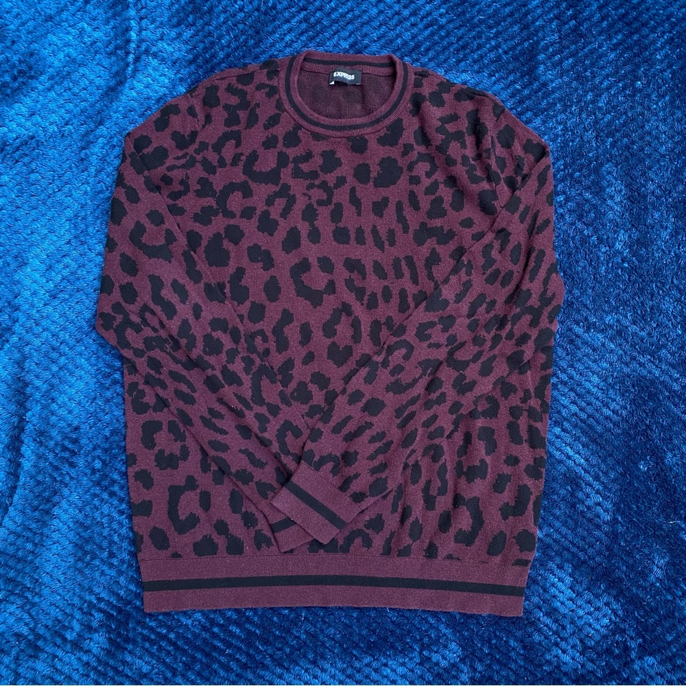 Express Animal Print Sweater
